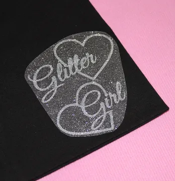 Термоаппликация из глитера "Glitter girl" 9*8,2 см