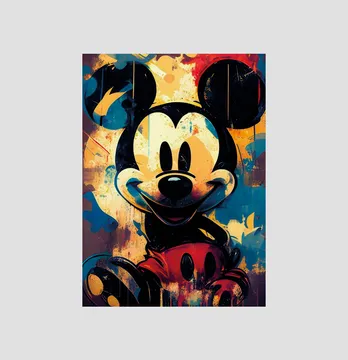 Термонаклейка "Mickey" в красках 14*19 см