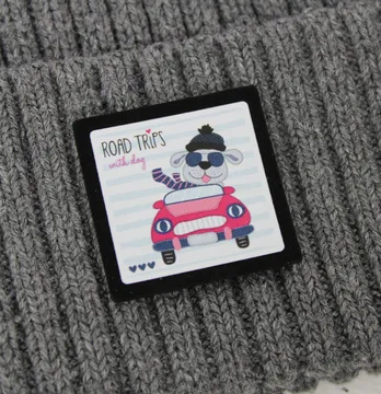 Нашивка "Road trips" 35*35 мм