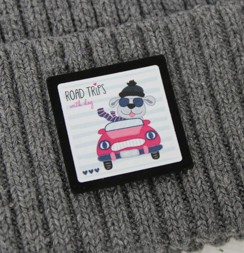 Нашивка "Road trips" 35*35 мм-0