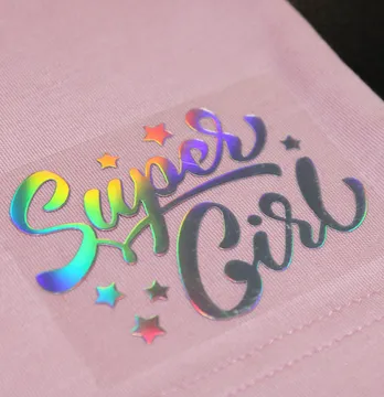 Термоаппликация из пленки "Super Gir" 5*7 см голограмма