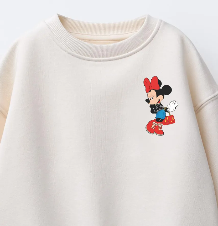 Термонаклейка "Minnie" красные ботиночки 3,5*6 см-1
