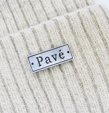 Нашивка "Pave" 30*12 мм серебряного цвета