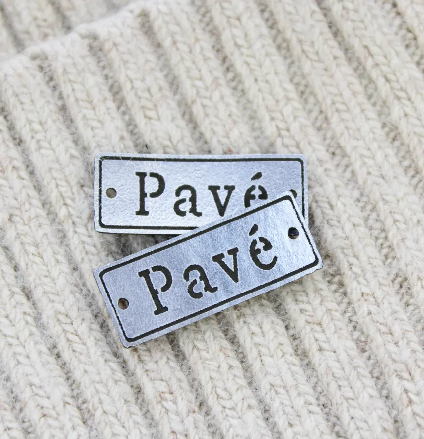 Нашивка "Pave" 30*12 мм серебряного цвета-1