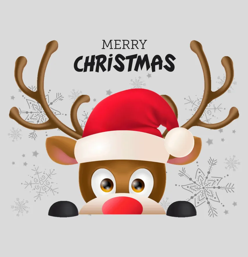 Термоналіпка "Олень" merry christmas 14,5*19 см-1