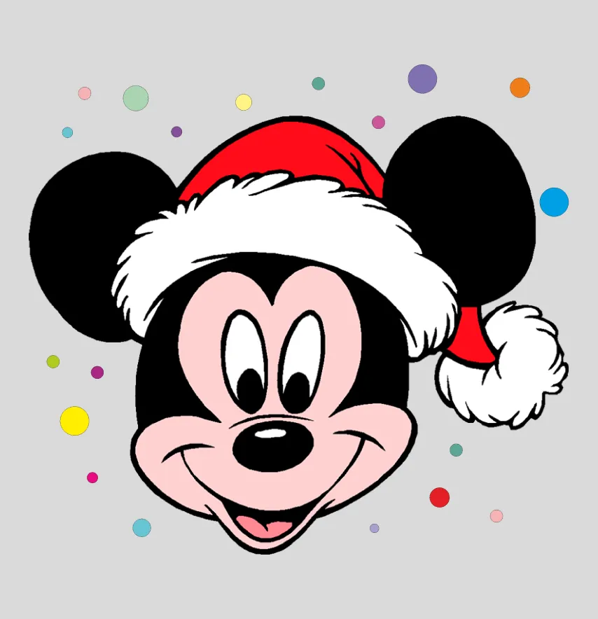 Термоналіпка "Mickey новорічний" голова 19*20 cм -1