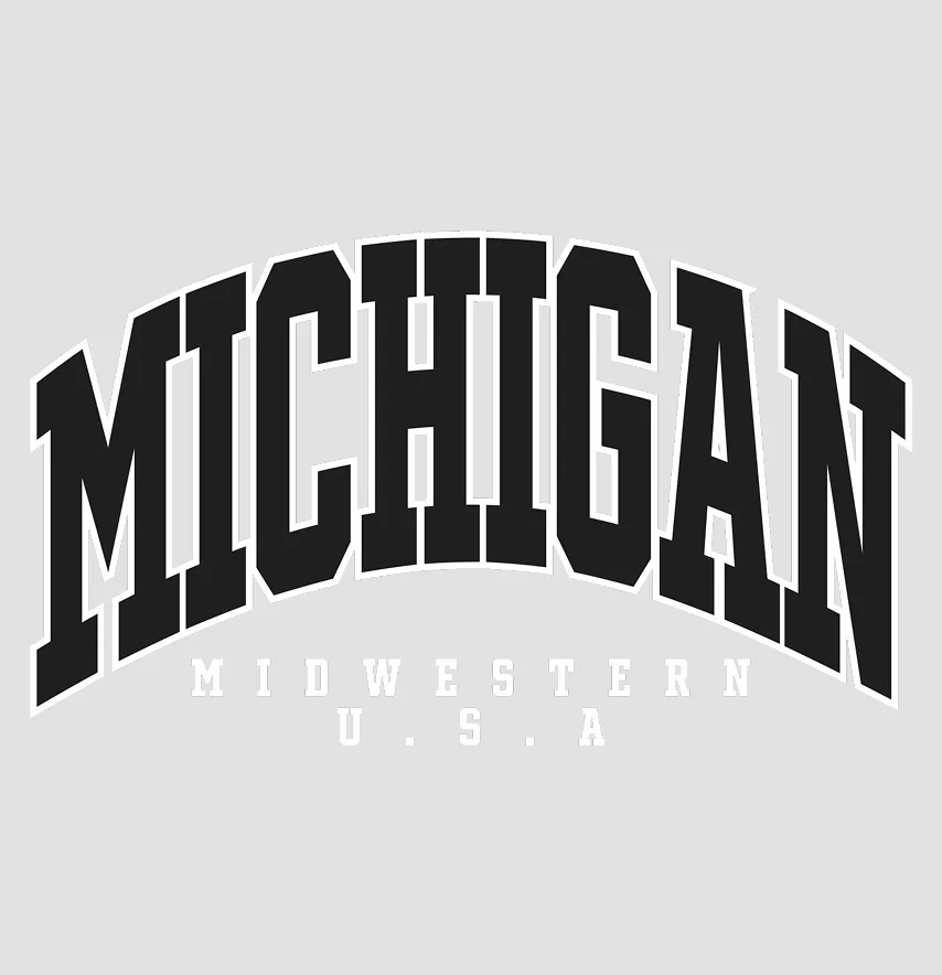 Термоналіпка "Michigan" 12*7 см чорного кольору-1