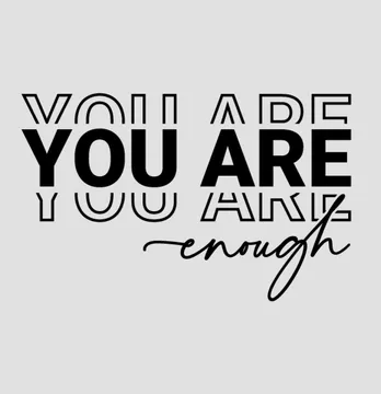 Термонаклейка "You are" 12*19 см черного цвета