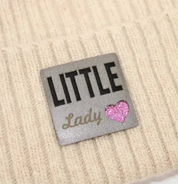 Нашивка "Little lady" сердце 40*40мм