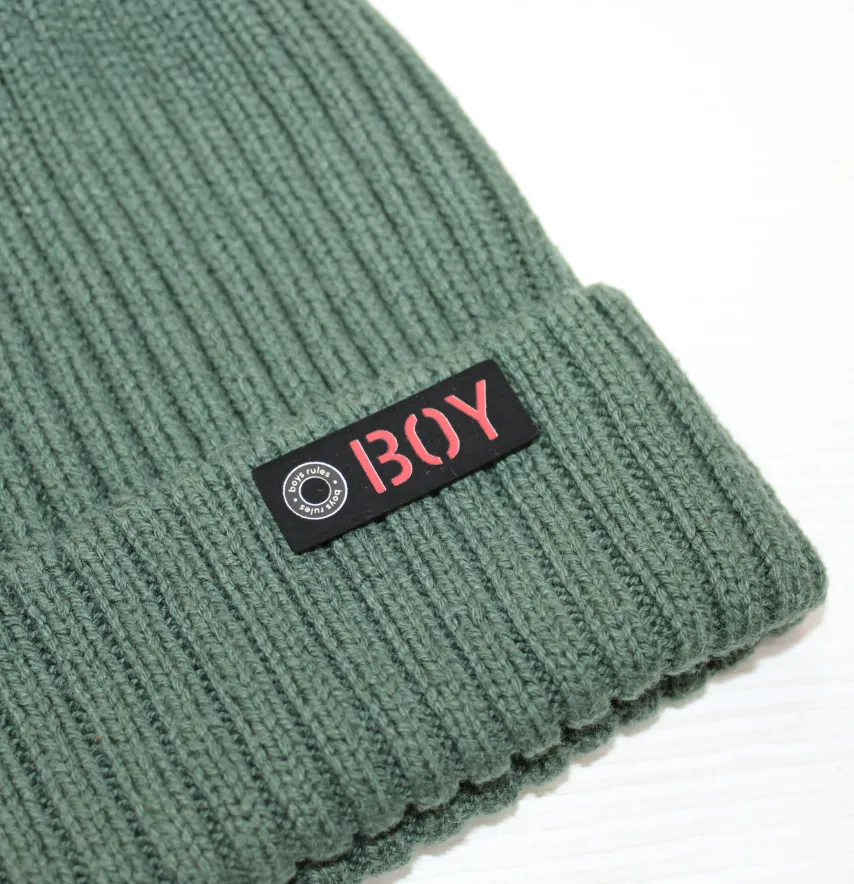 Нашивка "Boy" 40*15 мм чорного кольору-0