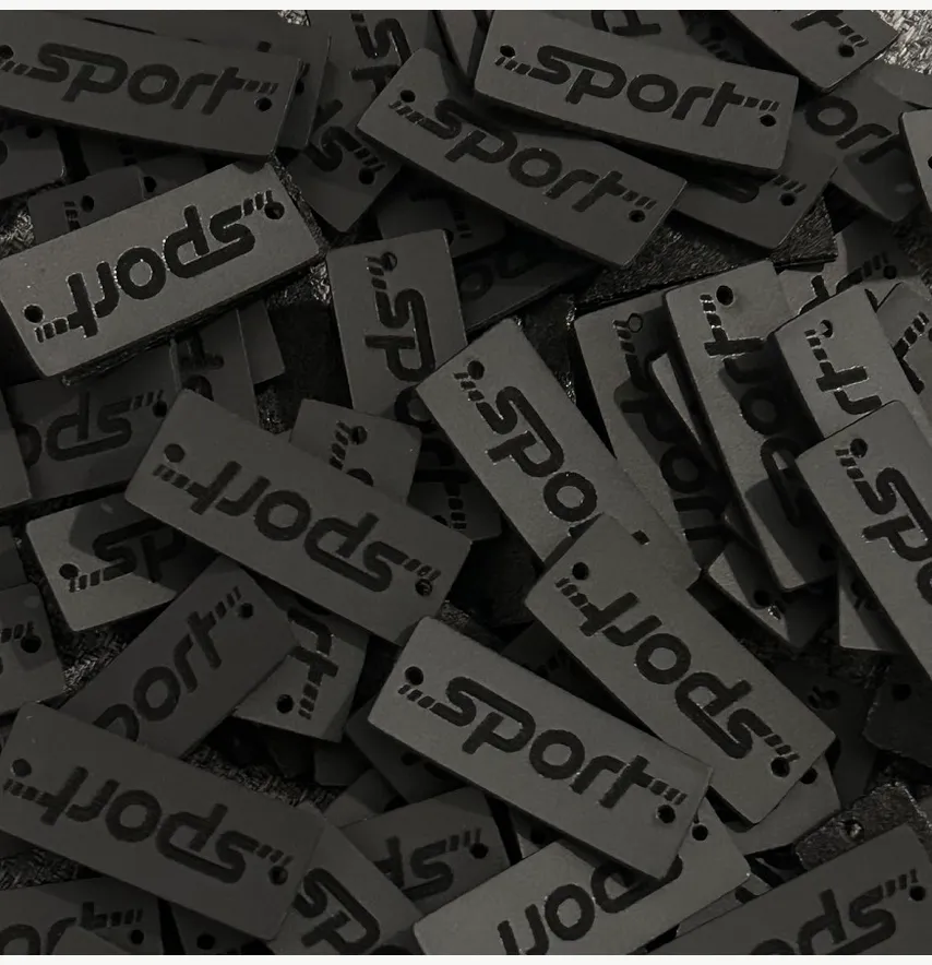 Нашивка "Sport" 30*12 мм чорного кольору-1