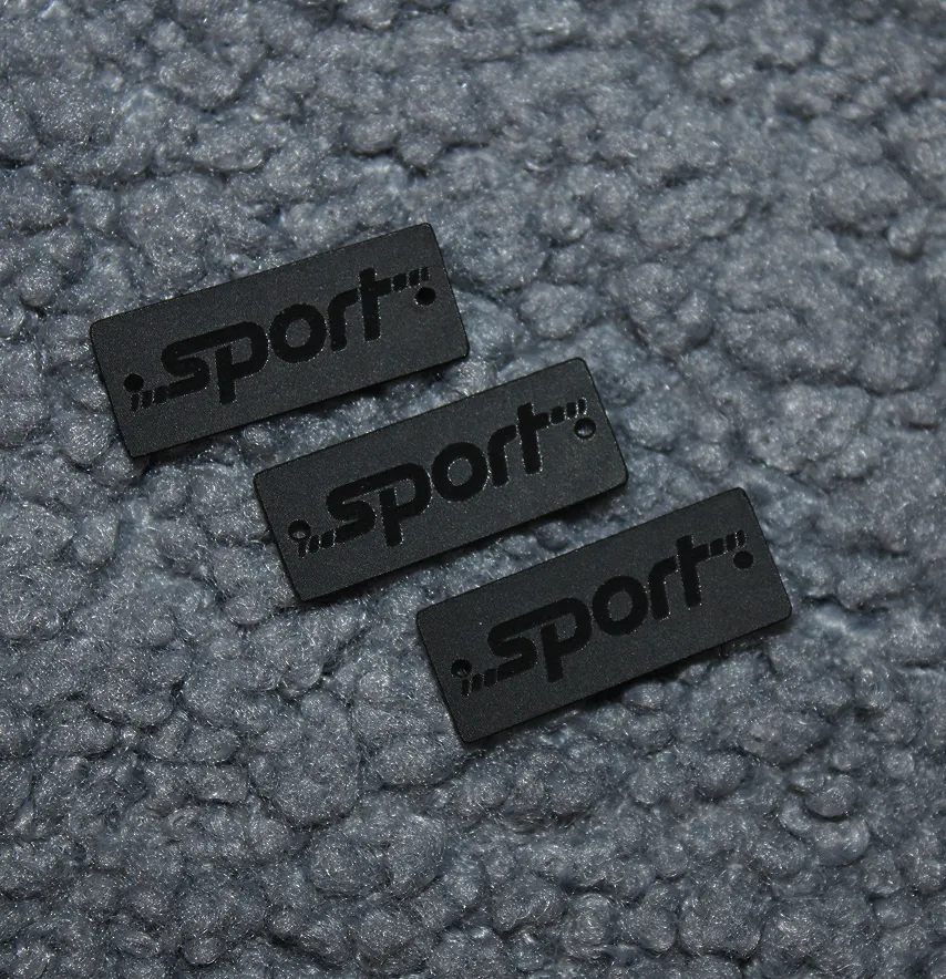 Нашивка "Sport" 30*12 мм чорного кольору-2