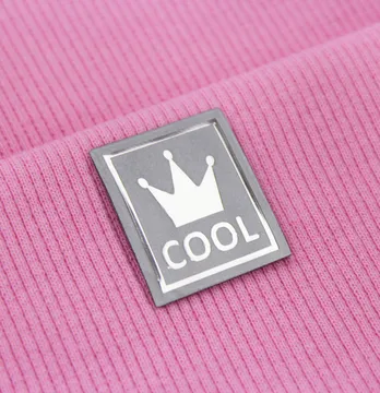 Нашивка светоотражающая "Cool" Корона 25*30 мм серебряного цвета