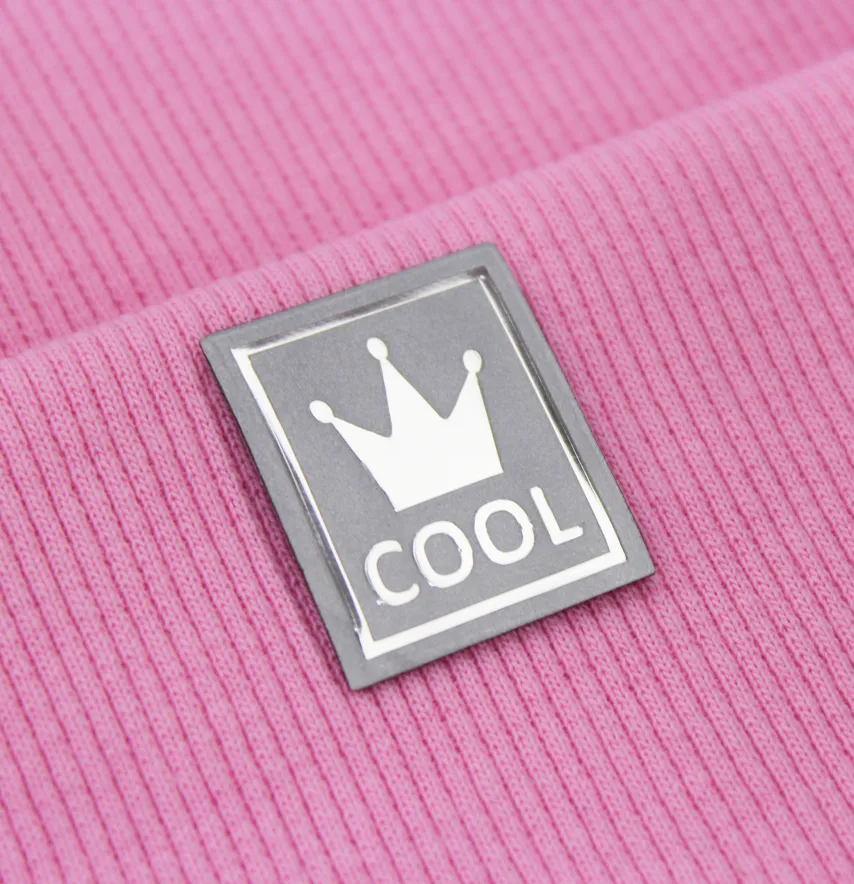 Нашивка светоотражающая "Cool" Корона 25*30 мм серебряного цвета-0