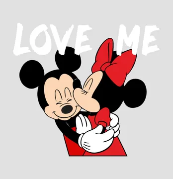 Термонаклейка "Love me Mickey" 12.5*14 см