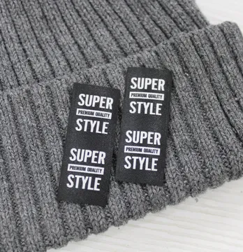 Нашивка "Super style" 20*50 мм черного цвета
