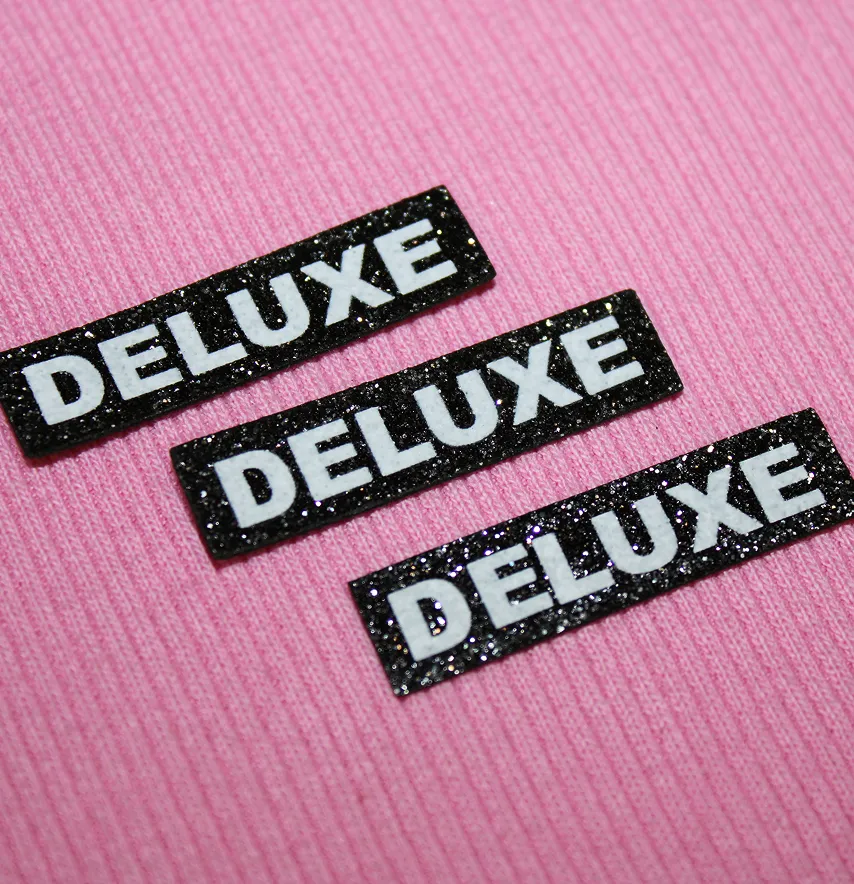 Нашивка из глитера "Deluxe" 40*10 мм черного цвета-1