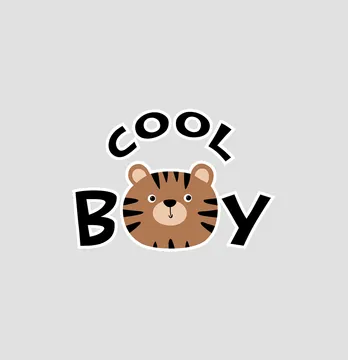 Термонаклейка "Cool boy" 5*3,5 см