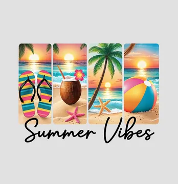 Термоналіпка "Summer vibes" картинки 19,5*14 см