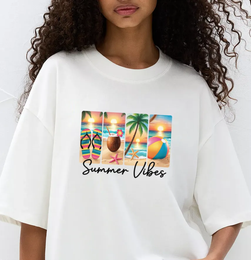Термонаклейка "Summer vibes" картинки 19,5*14 см-1