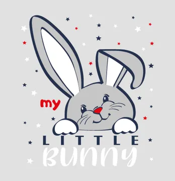 Термонаклейка "Little bunny" 14*16 см