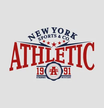 Термонаклейка "Athletic" 19*12 см