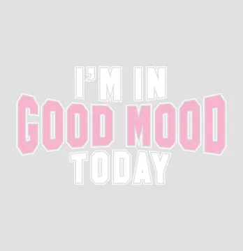 Термонаклейка "Im in good mood" 28*16 cм