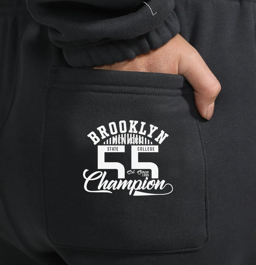 Термоналіпка "Brooklyn champion" 5*6 см білого кольору-1