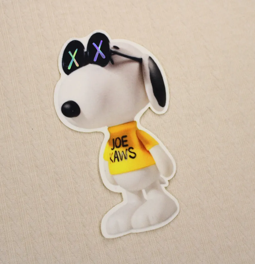 Нашивка тканева з декором фігурна "Snoopy" 20*11 см з кашеміру-1