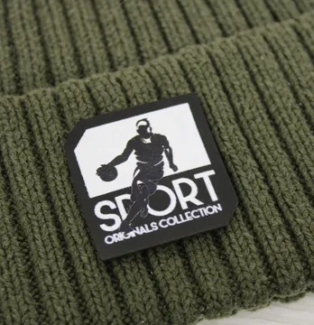 Нашивка "Sport" 35*35 мм черного цвета