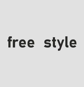 Термонаклейка "Free Style" 18*4 см черного цвета