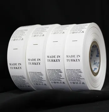 Бирка внутренняя "Made in Turkey" из нейлона 25*70 мм (50 м)