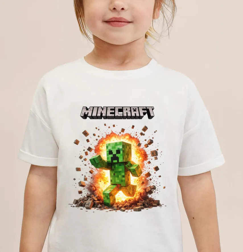 Термоналіпка "Minecraft" кріпер біжить 17*19 см-0