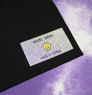 Нашивка с люрексом "Mini Unni" 68×38 мм, основа флизелин.
