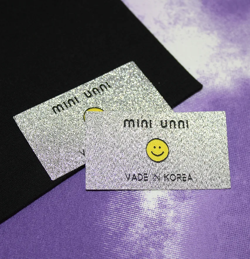 Нашивка с люрексом "Mini Unni" 68×38 мм, основа флизелин.-1