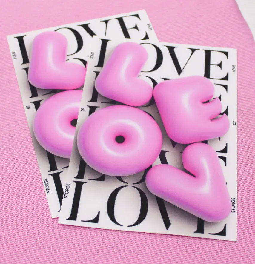 Нашивка тканева "Love" 3d 17*23 см-1