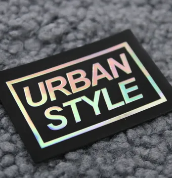Нашивка "Urban Style" 60*40мм черного цвета с голограммным нанесением