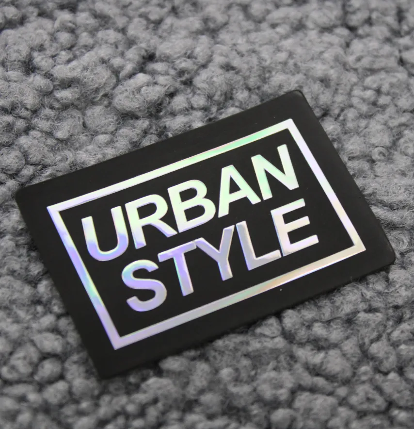Нашивка "Urban Style" 60*40 мм чорного кольору з голограмою-2
