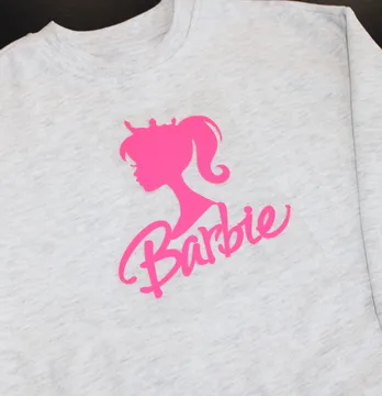 Термоаппликация из пленки "Barbie" 14,5*14,5 см