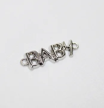 Лейба металлическая "Baby" длина 30 мм серебро