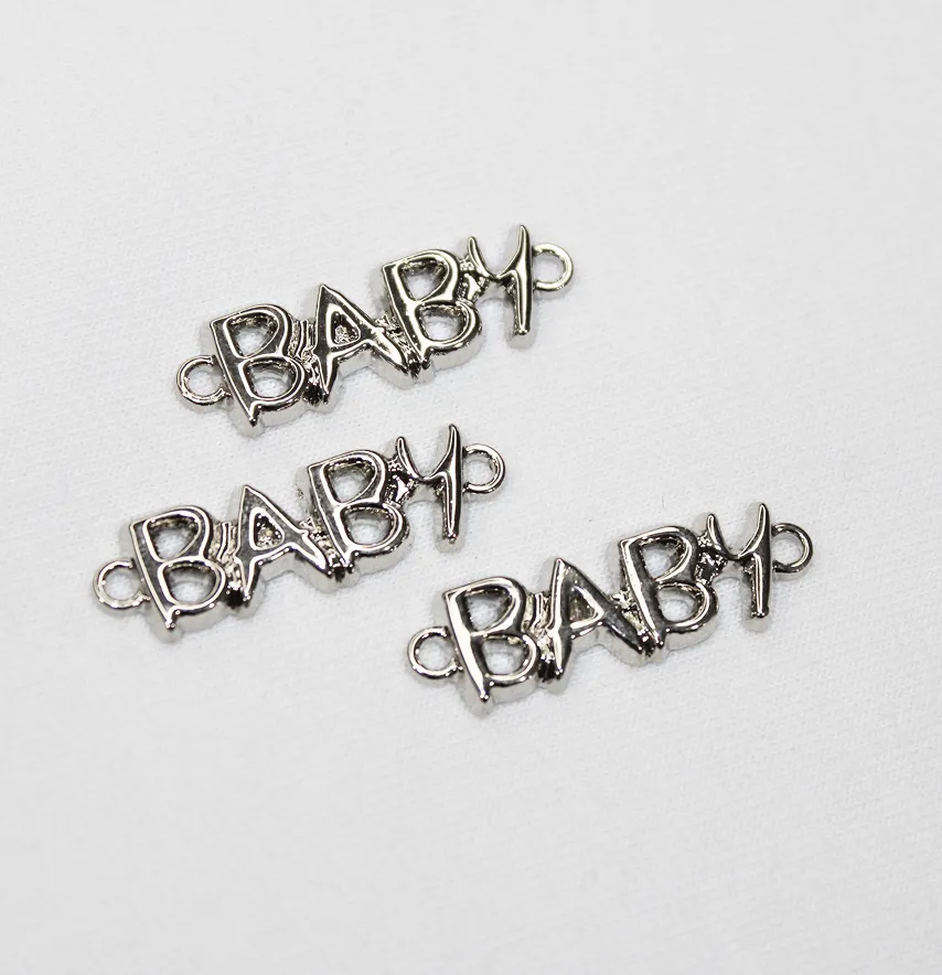 Лейба металлическая "Baby" длина 30 мм серебро-2