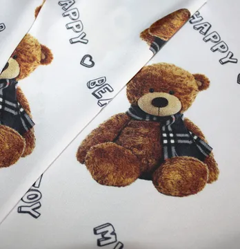 Шелк Armani "Toy мишки" 85г/м2 100% poliester ширина 150 см