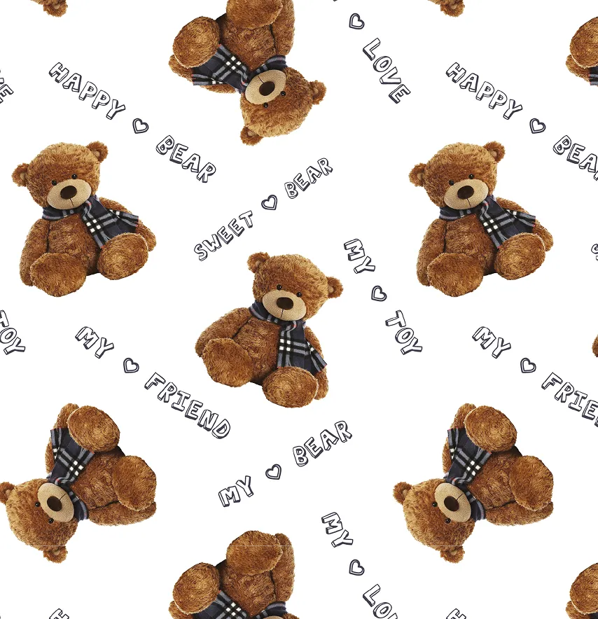 Шелк Armani "Toy мишки" 85г/м2 100% poliester ширина 150 см-1