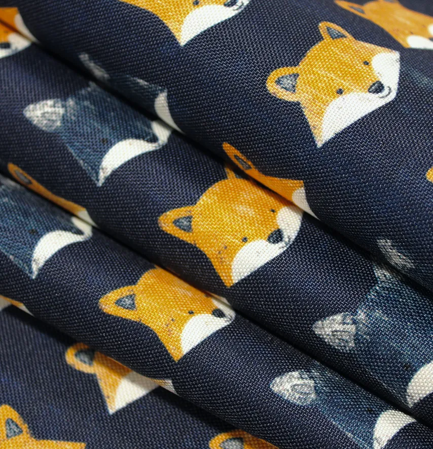 Ткань Оксфорд "Лисички мордочки" ширина 150 см (600D PU) 100% poliester -4