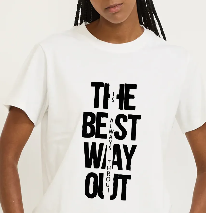 Термонаклейка "The best way out" 14,2*29 см-1