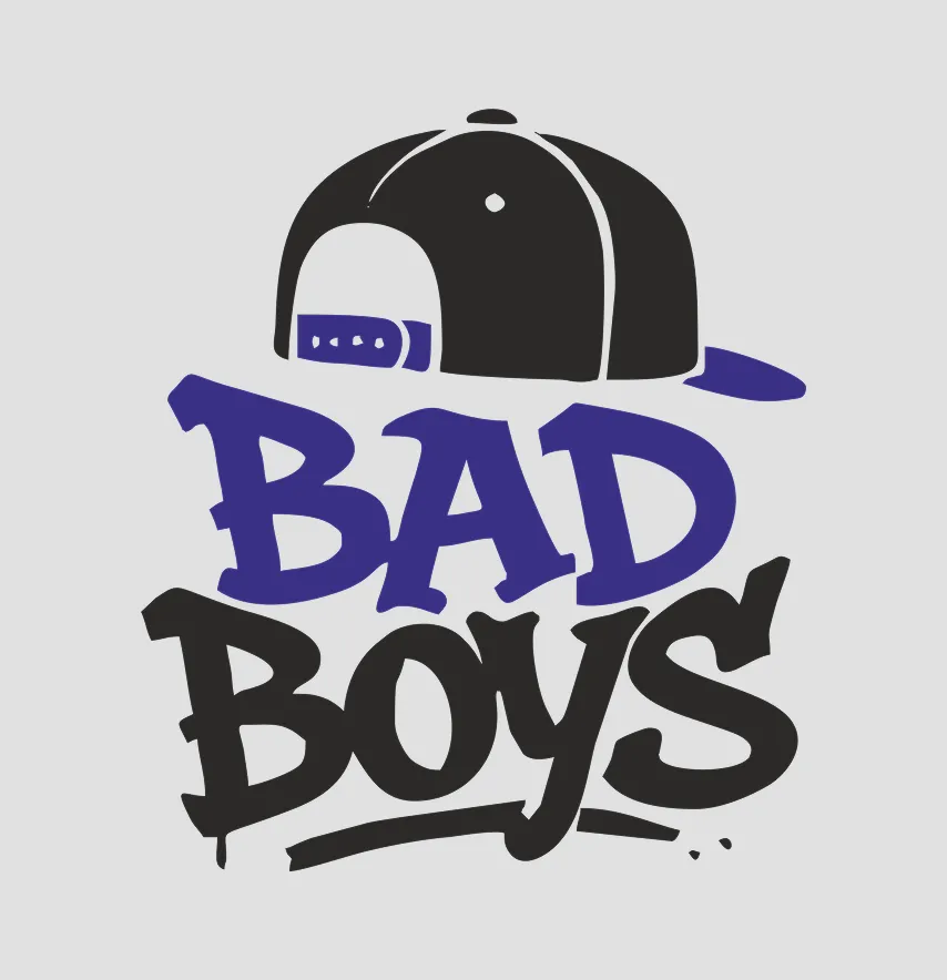 Термонаклейка "Bad boys" 12,5*14,5 см-0