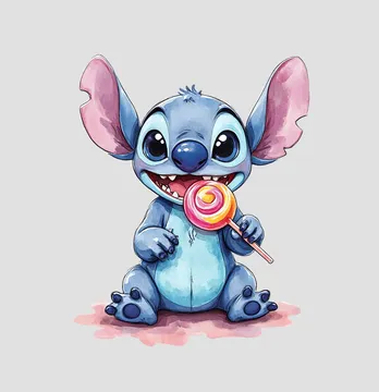 Термоналіпка "Stitch" з цукеркою 15*19 см