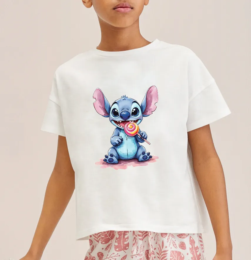 Термонаклейка "Stitch" с конфетой 15*19 см-1