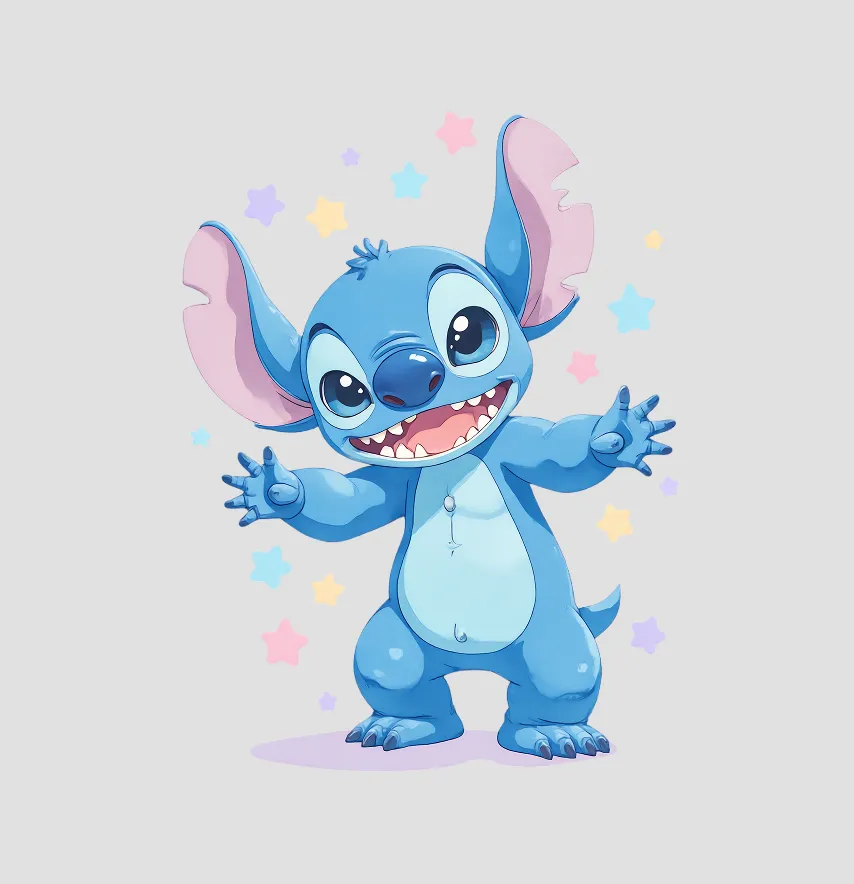 Термонаклейка "Stitch" звездочки 14*19 см-0