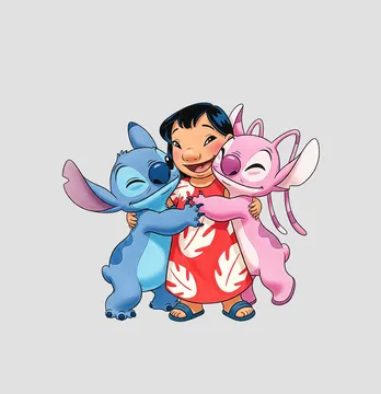 Термонаклейка "Lilo Stitch Angel" 22*19 см
